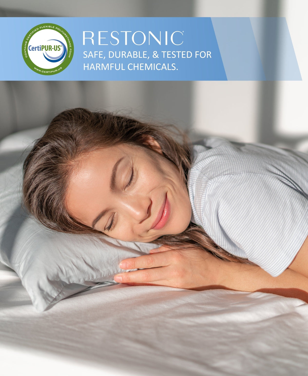 Restonic ComfortCare Hybrid Restful Nights Euro Top Plush Twin Mattress