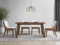 5 Piece With Side Chairs Dining Room Set - Walnut