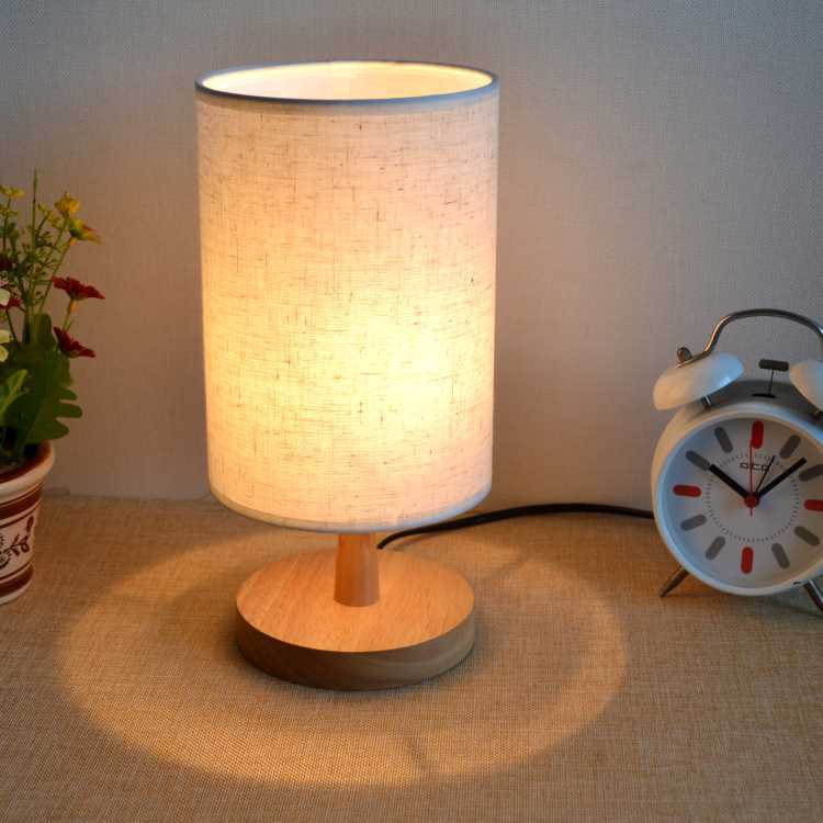 Bedroom Bedside Solid Wood Table Lamp