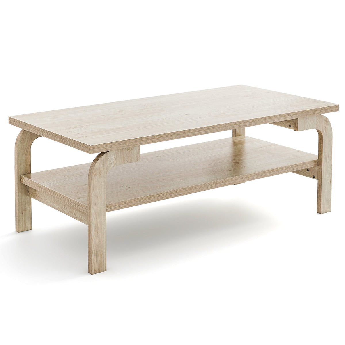 47 Inches Accent Rectangular Coffee Table