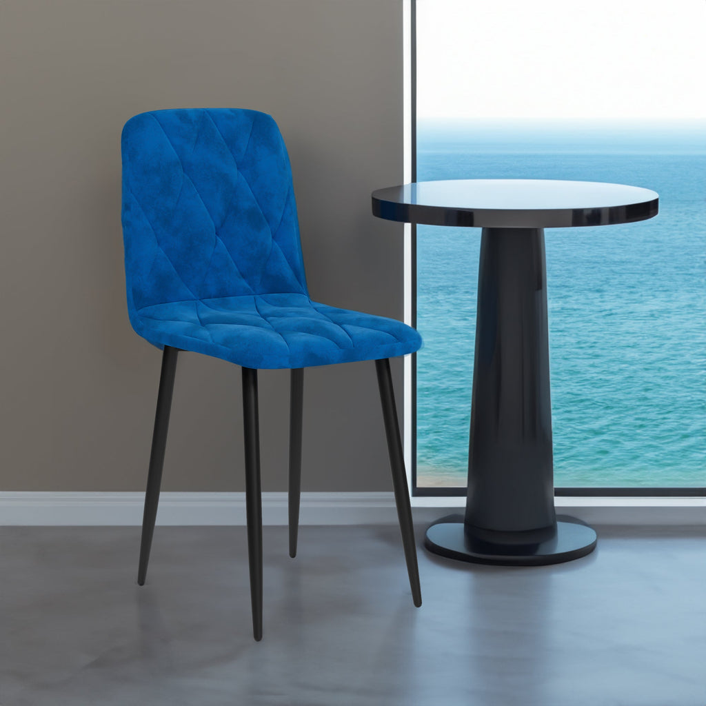 Dining Chairs Set of 4, Modern Velvet Dining Chair Upholstered Cushion Seat