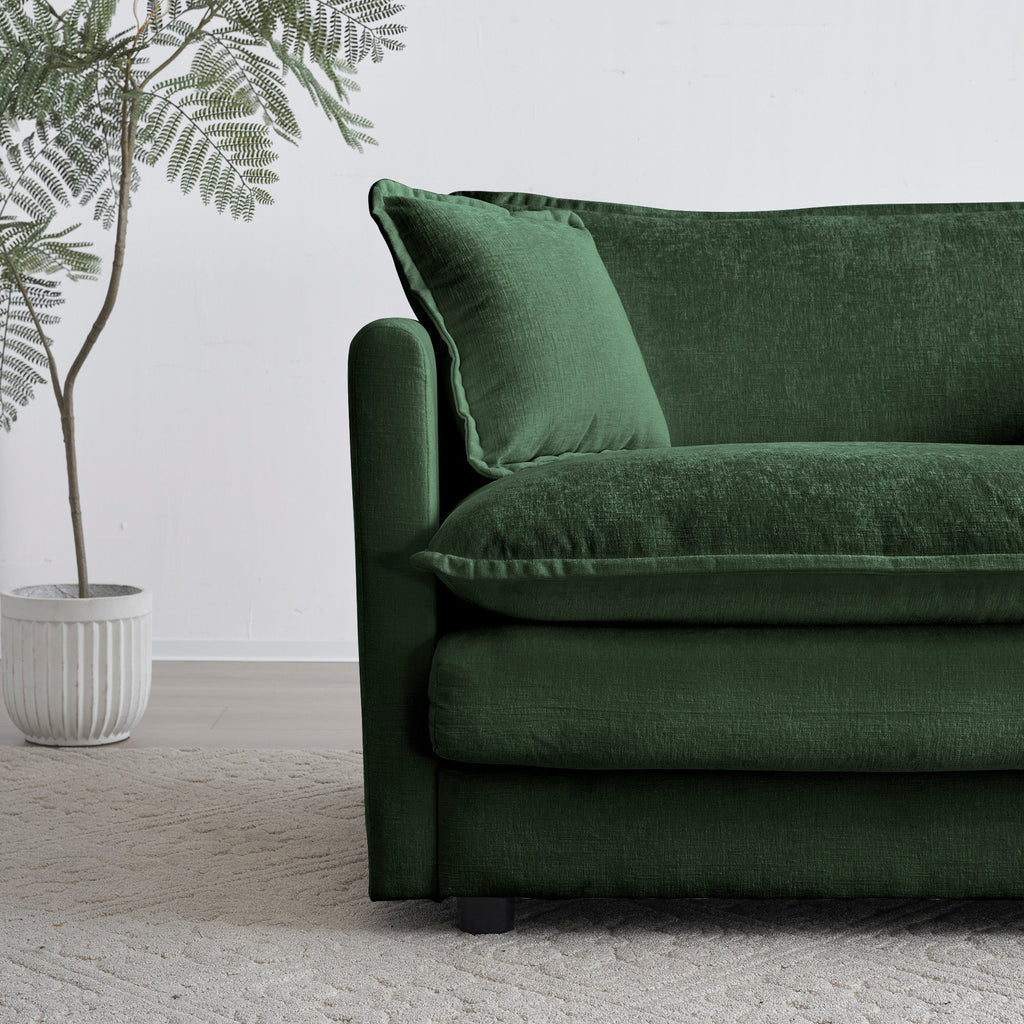 Modern Fabric Loveseat Sofa Couch