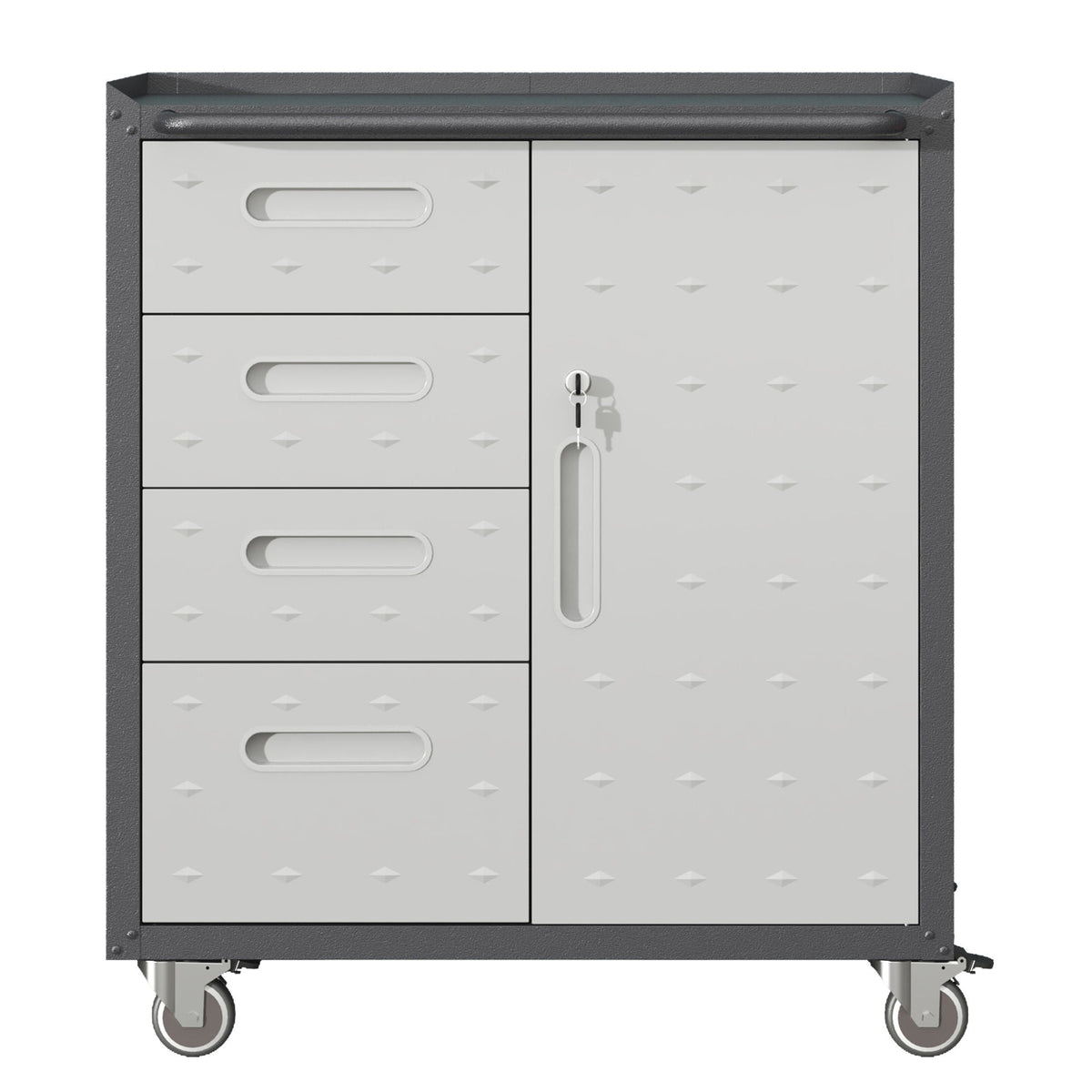 Sturdy Metal Tool Storage Cabinet With Wheels