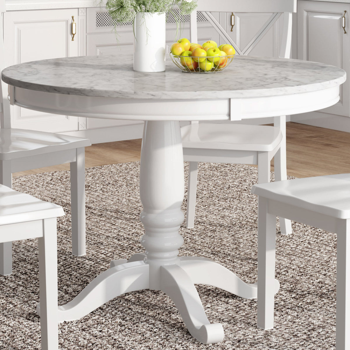 5 Pieces Dining Table and Chairs Set for 4