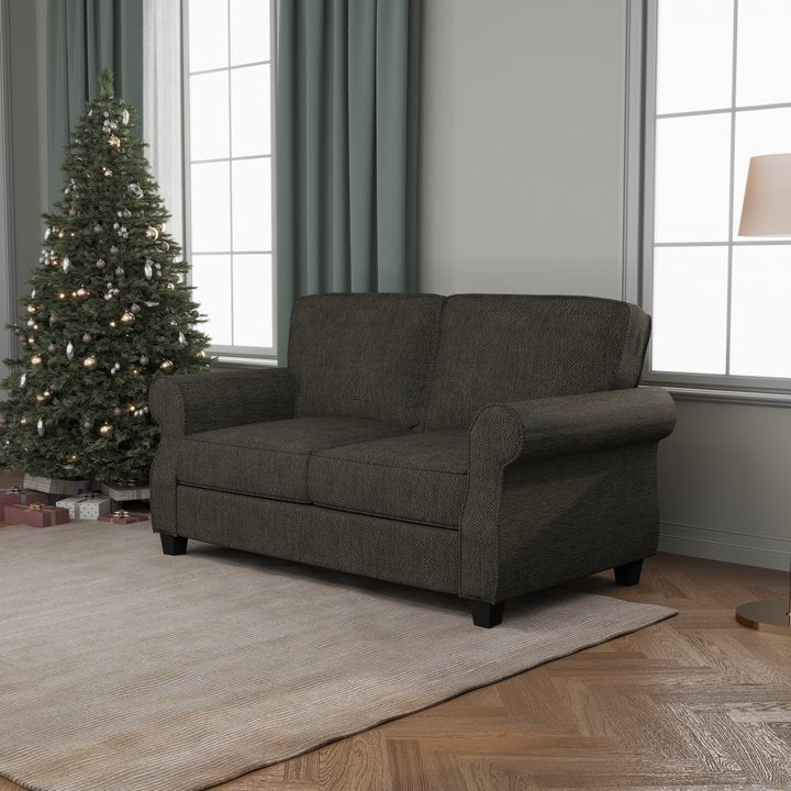 Sofa with Solid Wood Frame, Extra Deep Seats, Modern 2 Seater Sofa