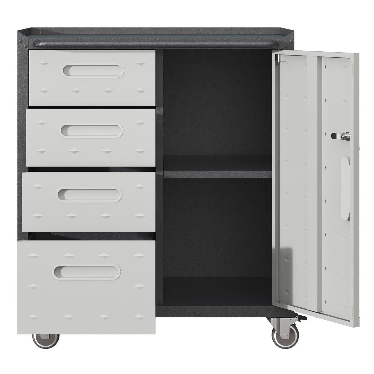 Sturdy Metal Tool Storage Cabinet With Wheels