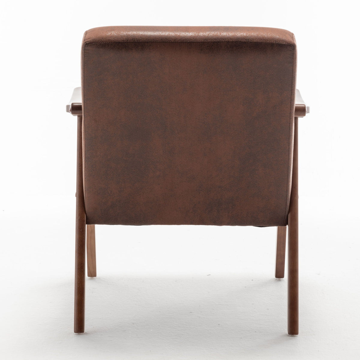 Mid Century Modern Accent Chair With Solid Wood Frame