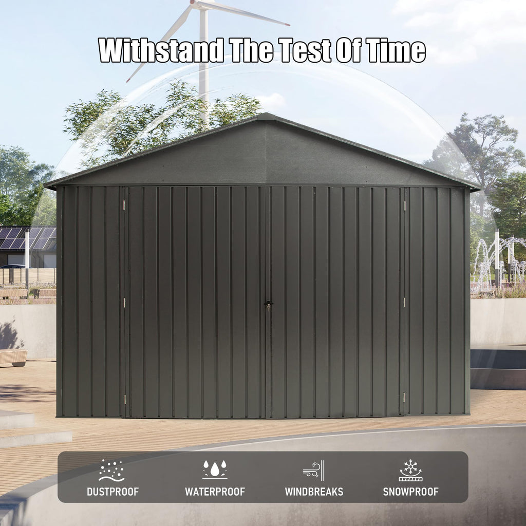 12x25FT Outdoor Metal Garage Shed