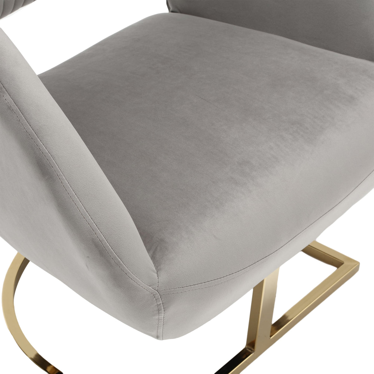 Upholstered Tufted Linen Fabric Accent Chair