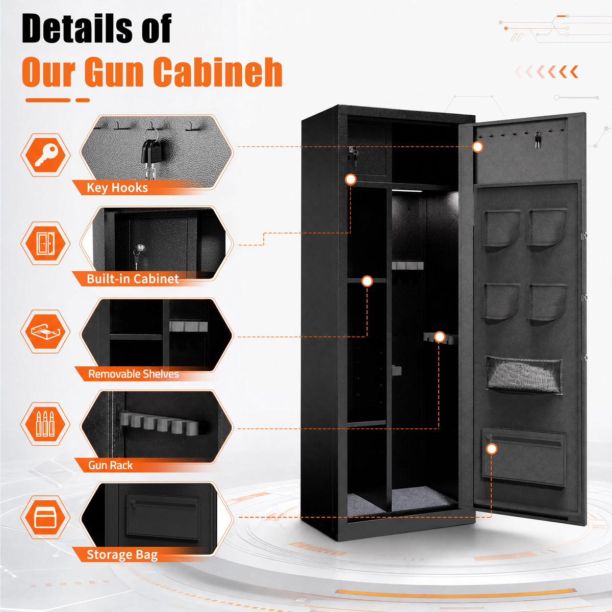 Biometric Large Gun Safe