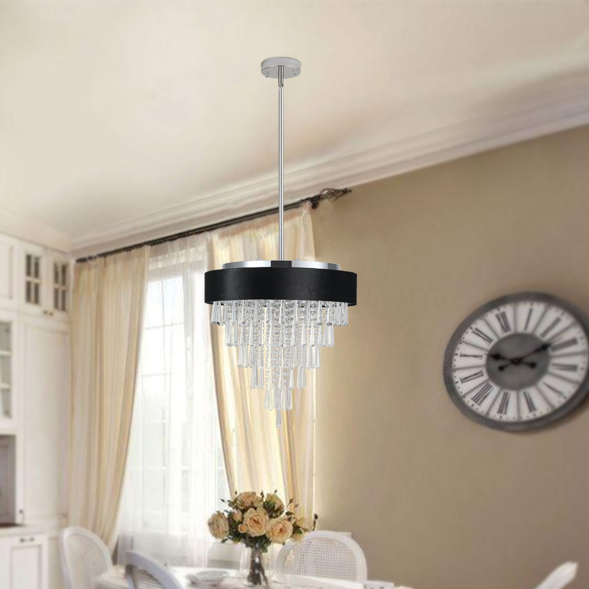 Modern Crystal Chandelier for  Living-Room Round Cristal Lamp