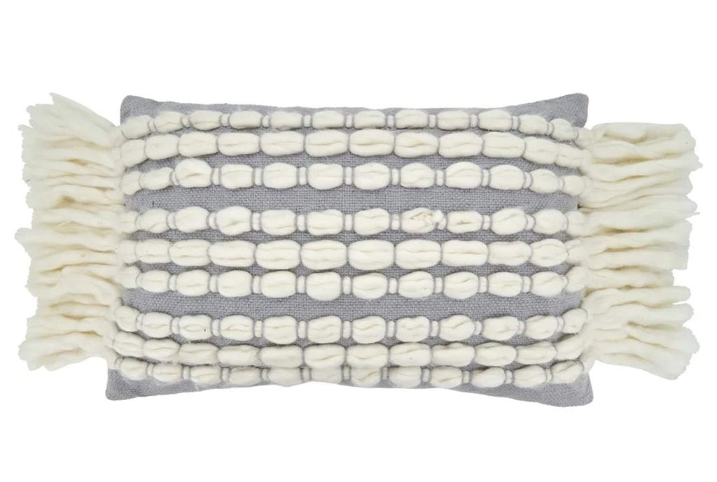 Tasseled Design Pure Cotton Decorative Throw Pillow