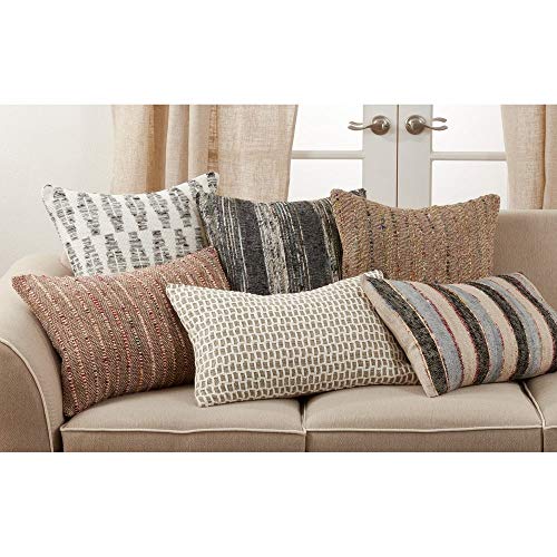 Grey Diamond Design Pure Cotton Decorative Throw Pillow