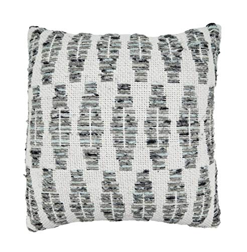 Grey Diamond Design Pure Cotton Decorative Throw Pillow