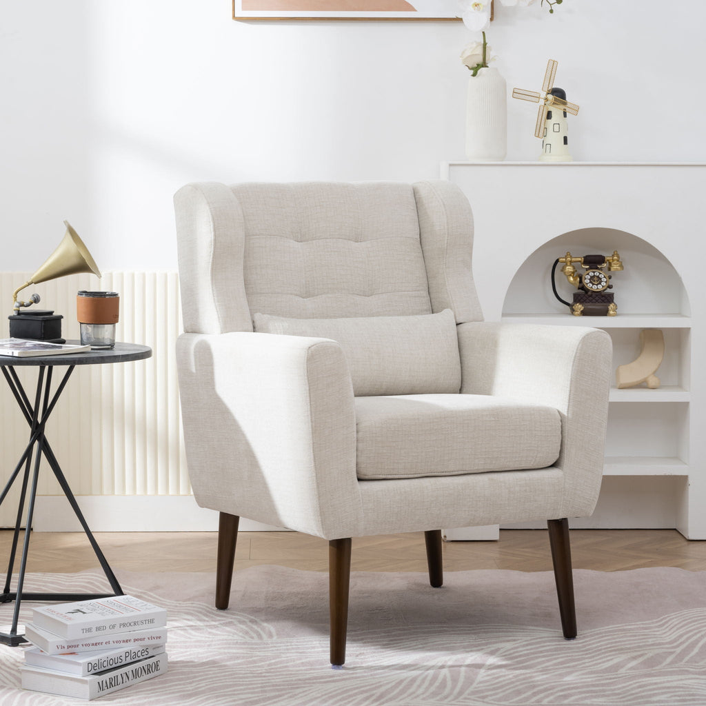 Modern Accent Chair Upholstered Foam Filled