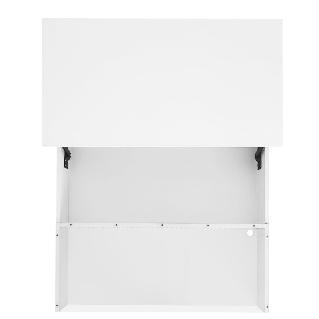 Lift Top Coffee Table With 2 Drawers, Hidden Space And LED Lights