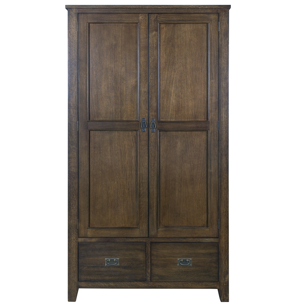 Mission 2 Door / 2 Drawer Armoire (Available in 2 Stains)
