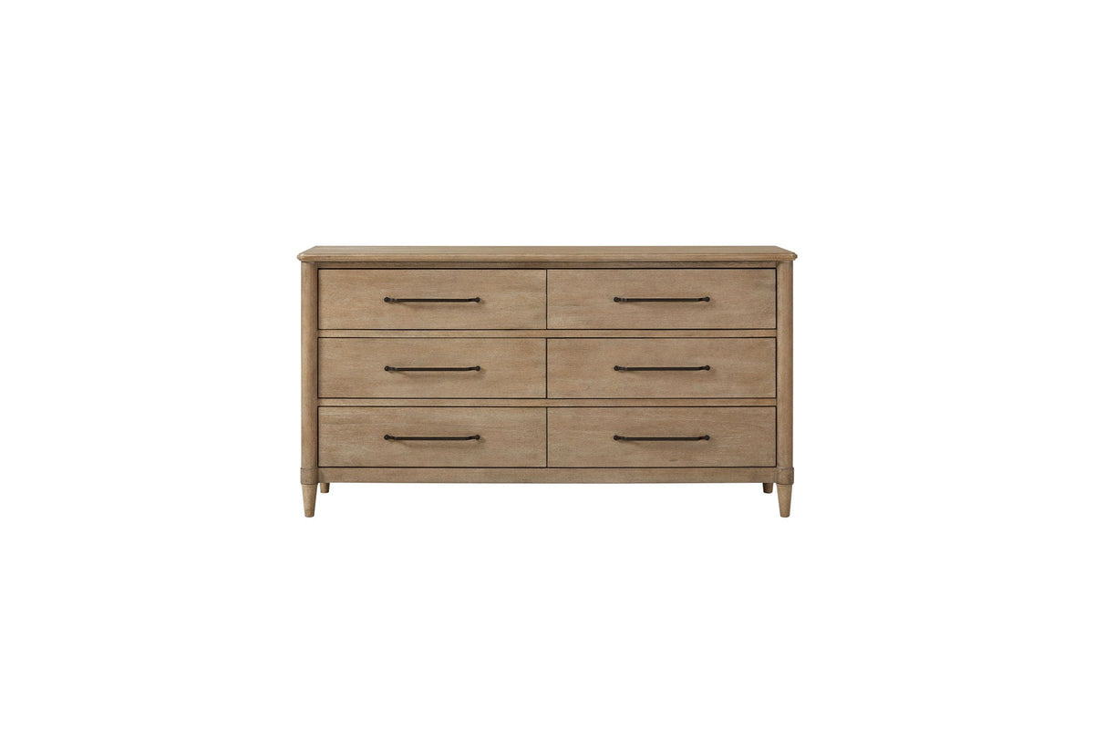 Panel Bedroom Set With 3 Drawer Nightstand, Casual Dresser, Cane Mirror