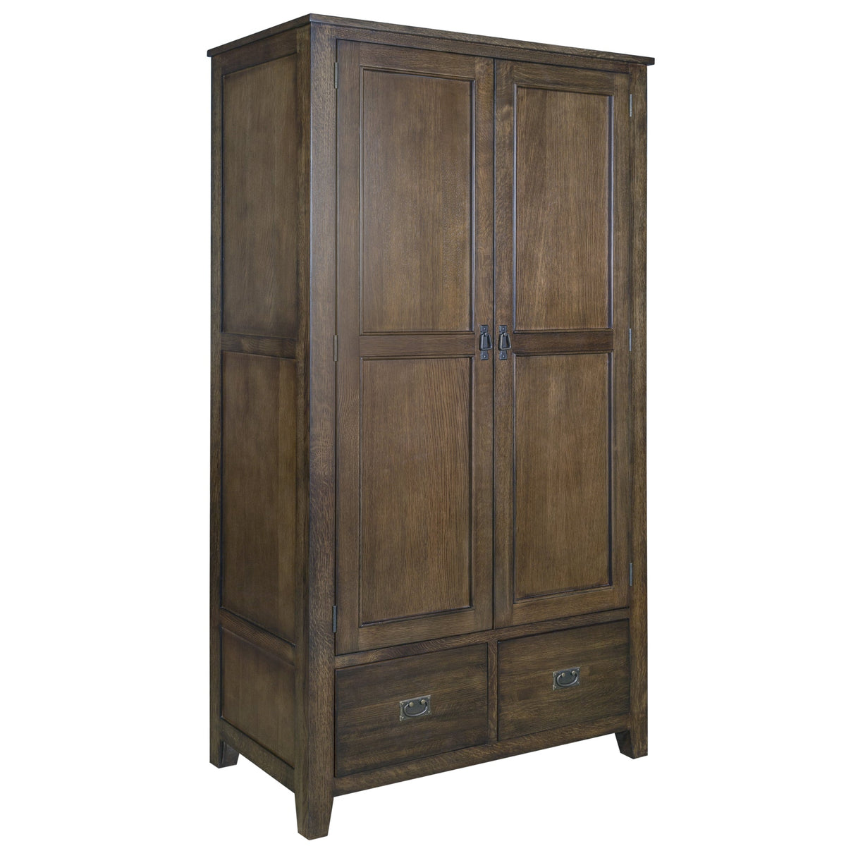 Mission 2 Door / 2 Drawer Armoire (Available in 2 Stains)