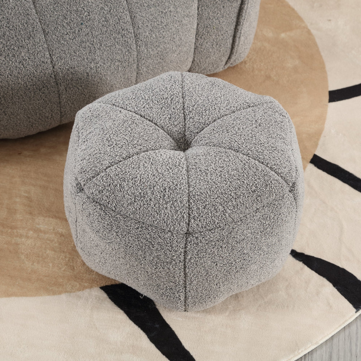 Soft Bean Bag Chair with High Resilient Foam with Footstool