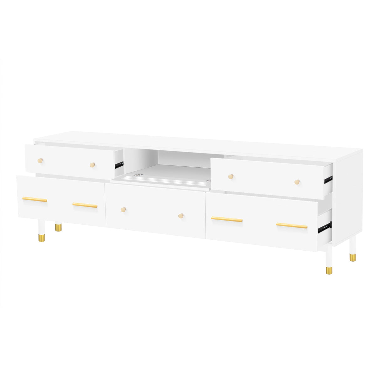 TV Stand for 75+ Inch TV Entertainment Center
