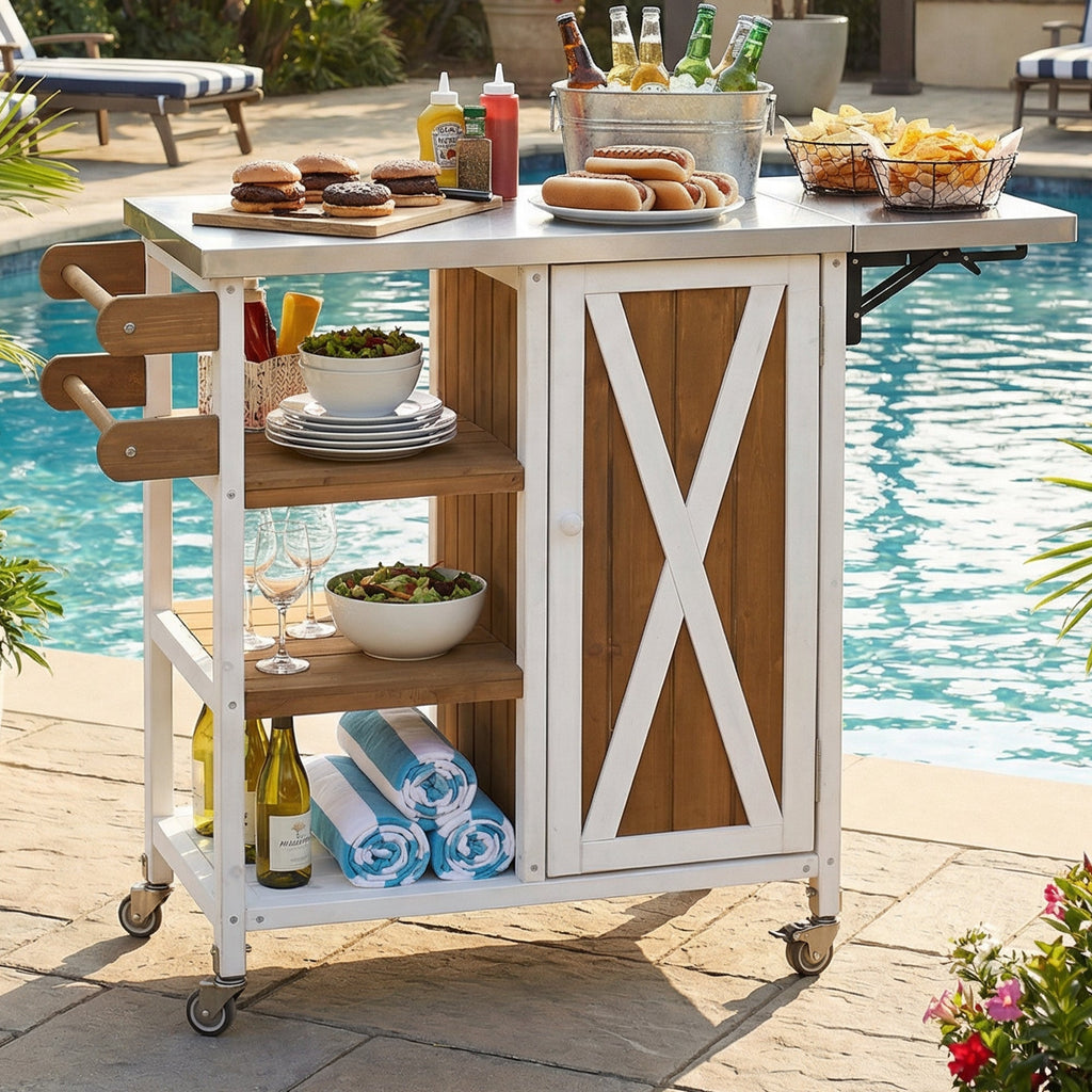 Foldable Outdoor Kitchen Island