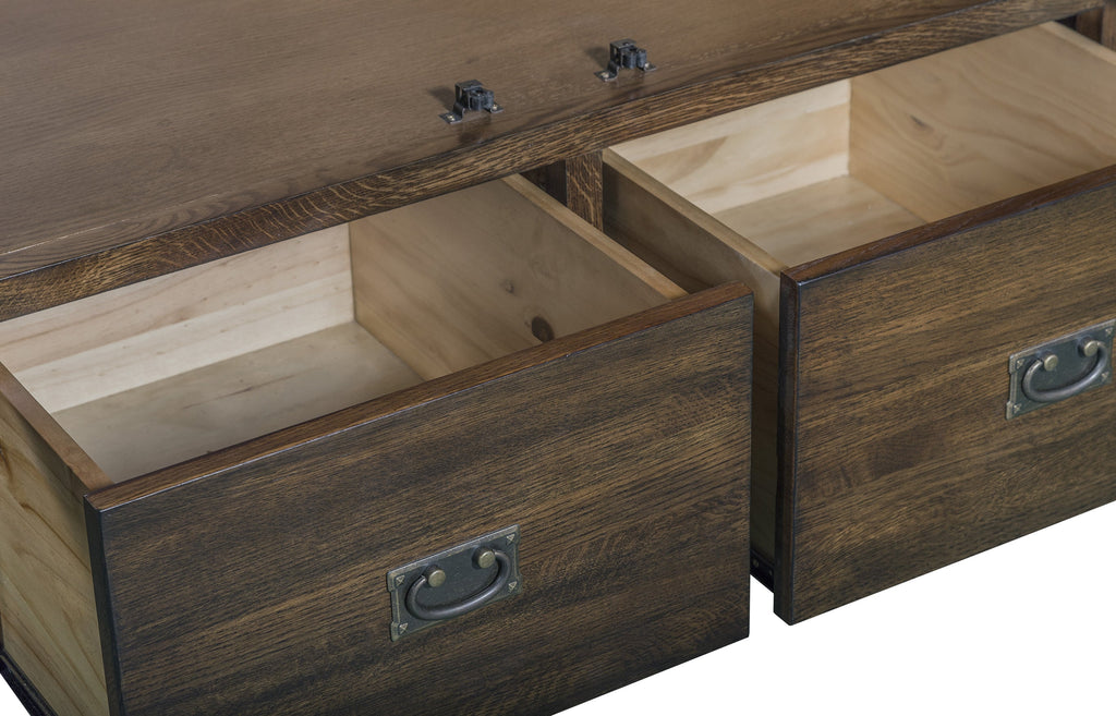 Mission 2 Door / 2 Drawer Armoire (Available in 2 Stains)