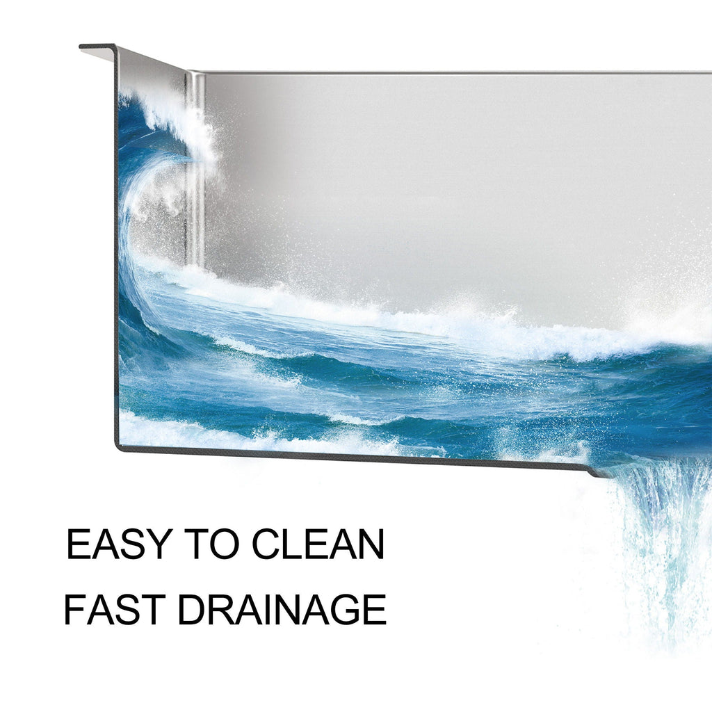 Double Bowl Drop In Kitchen Sink 33" X 22" With 16 Gauge Stainless