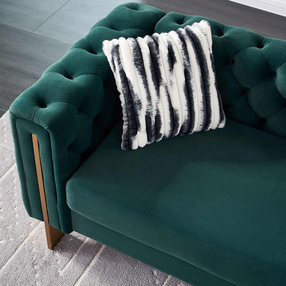 Chesterfield - Modern Tufted Sofa, 84.25''W Couch