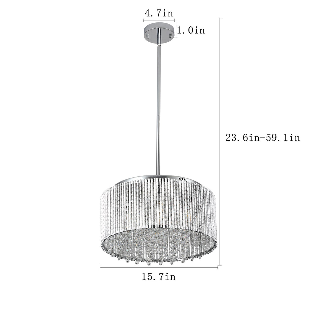 Modern Crystal Chandelier for Living-Room Round Cristal Lamp