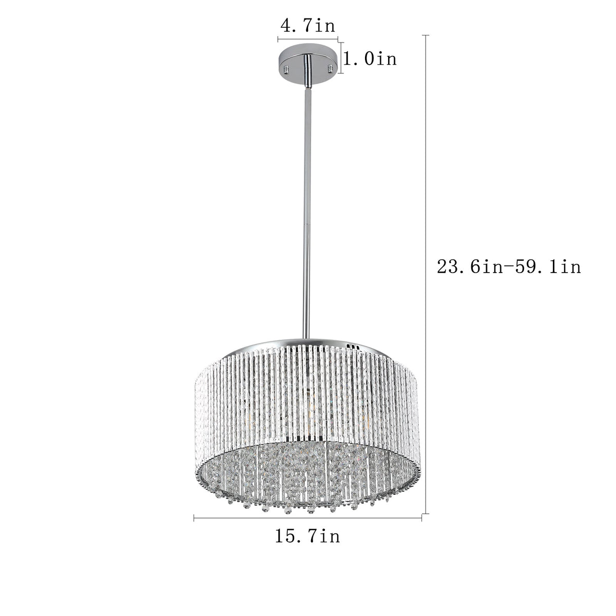 Modern Crystal Chandelier for Living-Room Round Cristal Lamp
