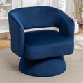 Swivel Barrel Chair, Velvet Accent Armchair 360 Degree Swivel