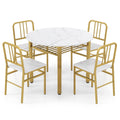 5-Piece Round Dining Table Set