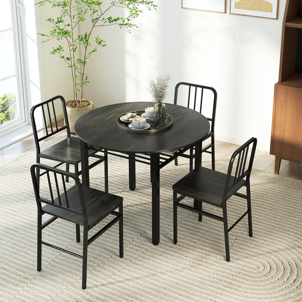 5-Piece Round Dining Table Set