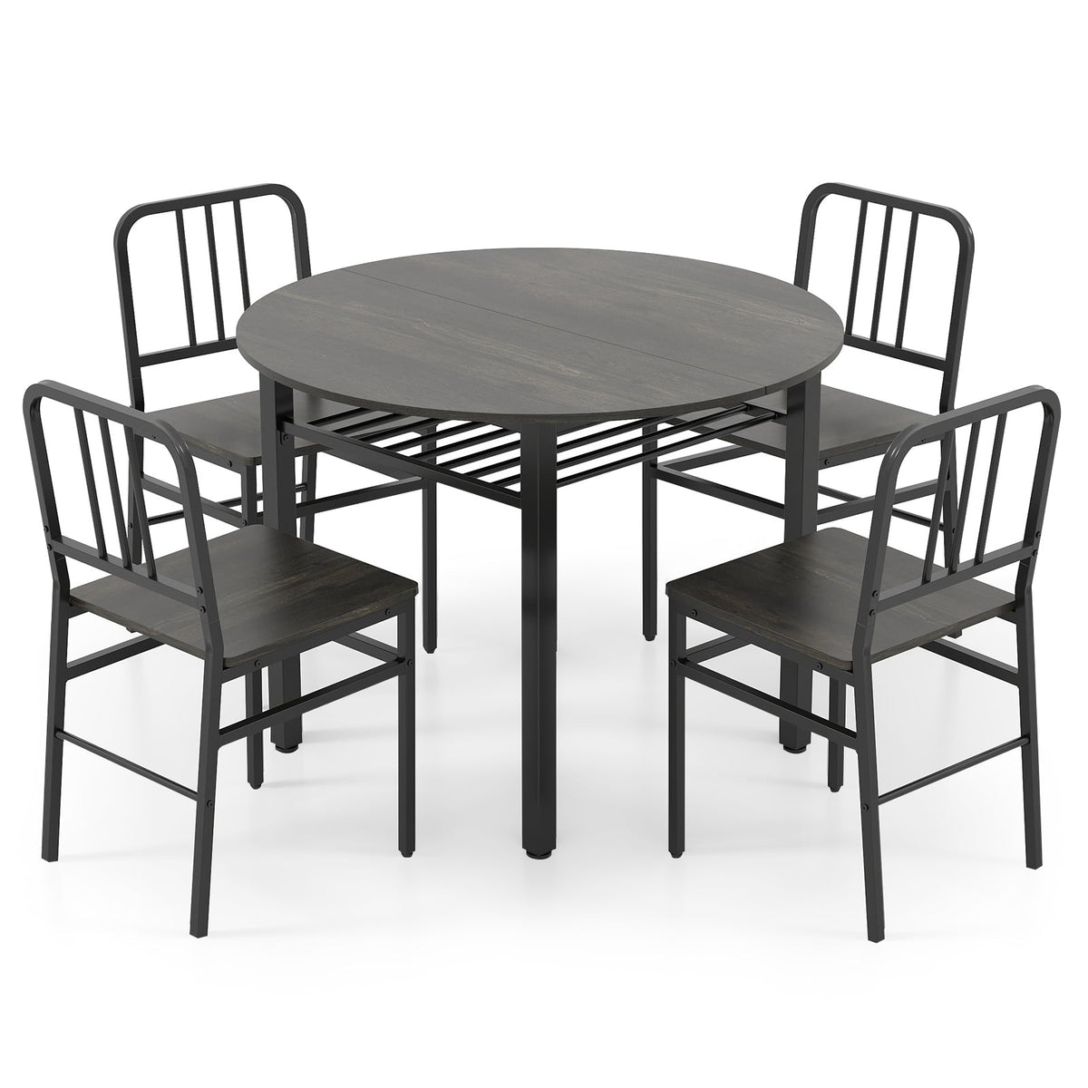 5-Piece Round Dining Table Set