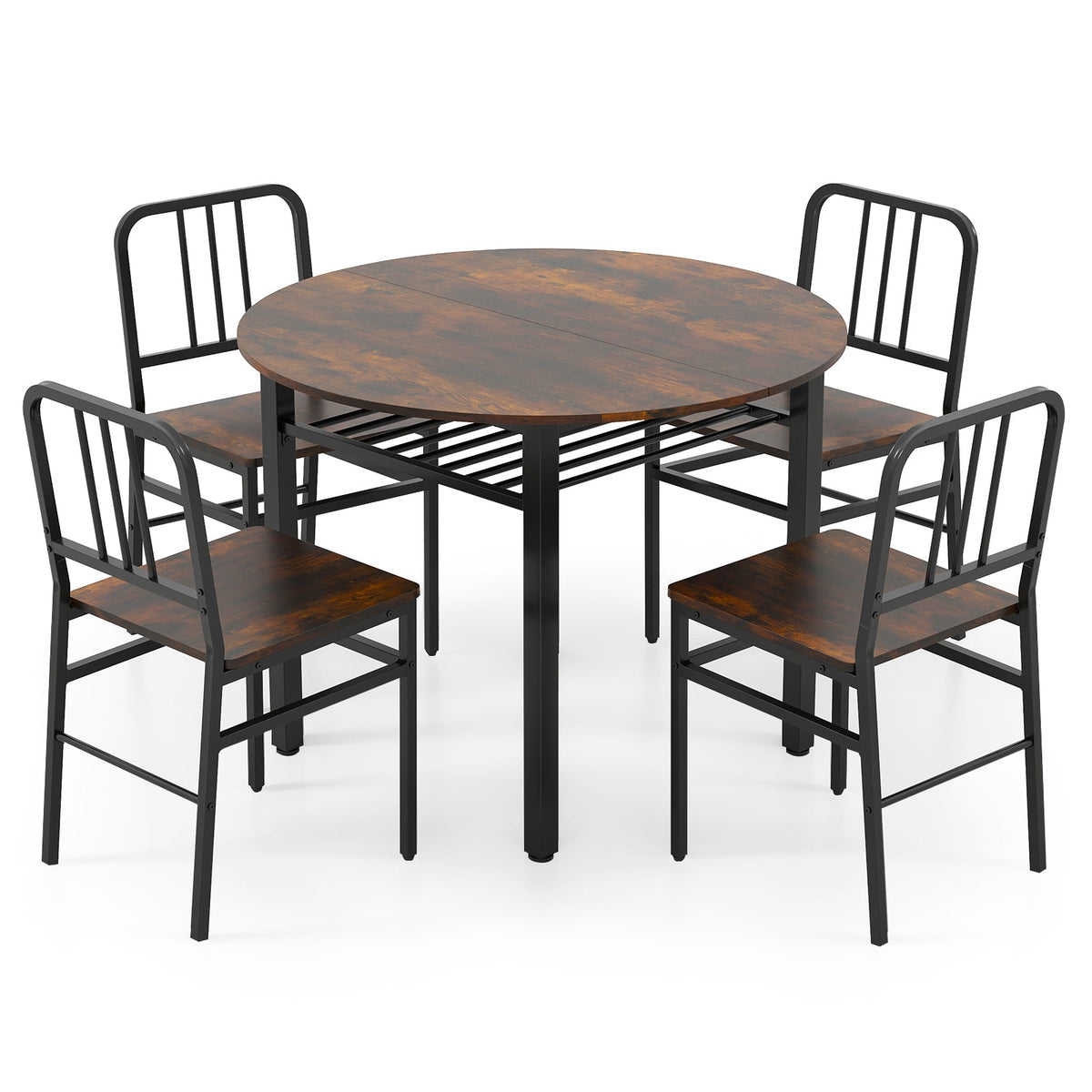 5-Piece Round Dining Table Set