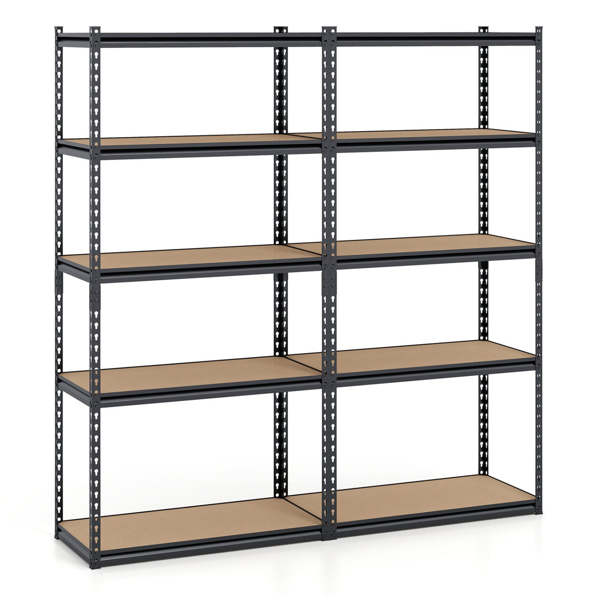 5-Tier Garage Shelving Unit 2200 LBS Metal Storage Shelves Adjustable