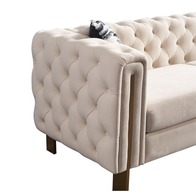Chesterfield - Modern Tufted Sofa, 84.25''W Couch