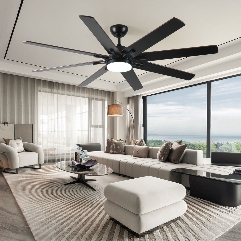 Large Ceiling Fans With Lights And Remote, Indoor / Outdoor Modern Ceiling Fan