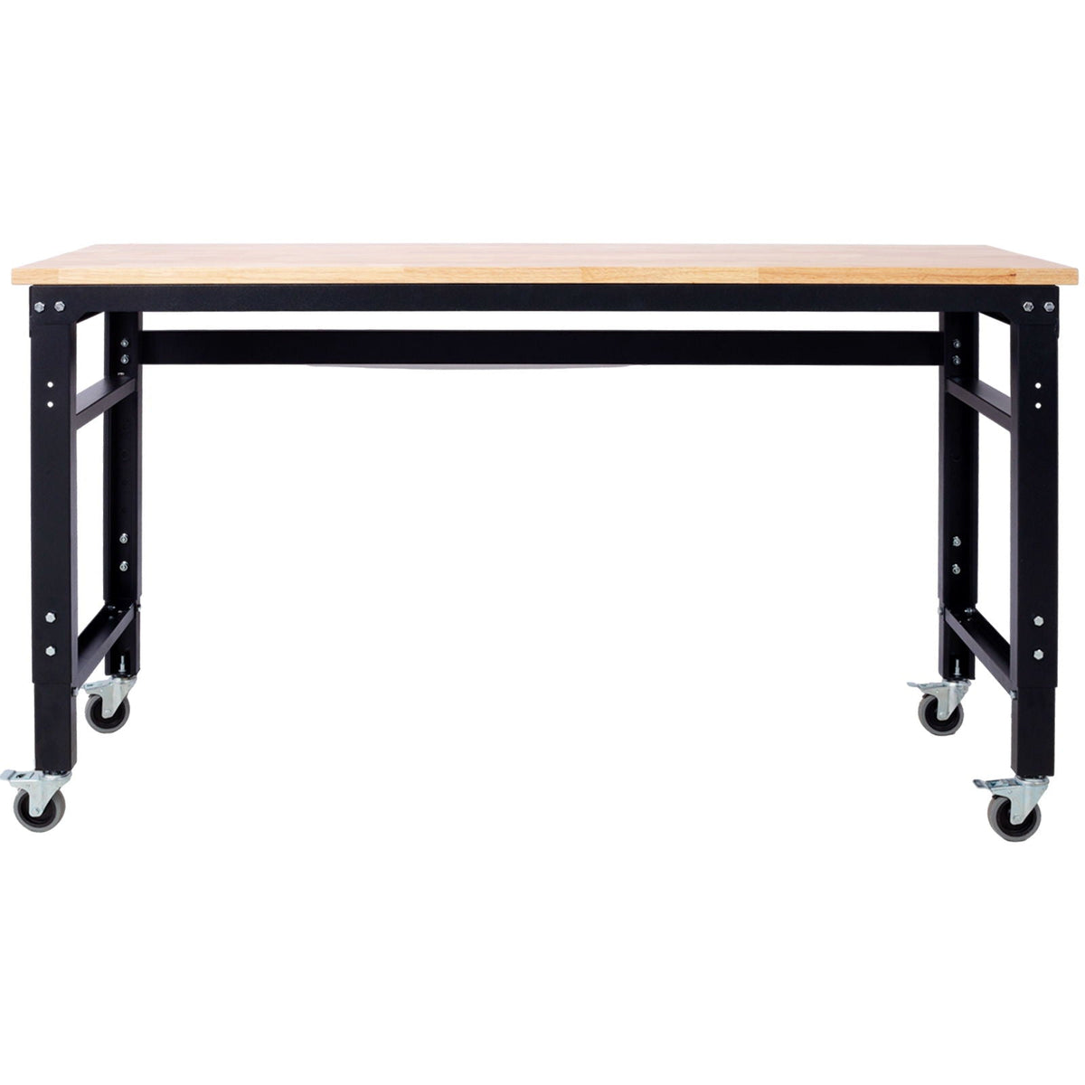 Wide Rolling Workbench For Garage, Adjustable Height