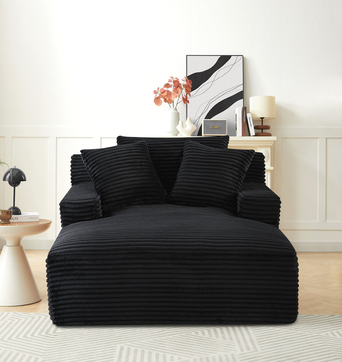 Cloudline - Oversized Chaise Lounge, Full Foam Cushioning, Cozy Sleeper