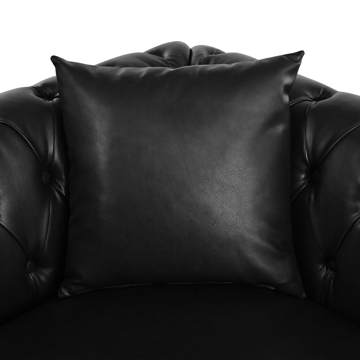 L Shaped Reversible Modern Chesterfield Sofa with Rolled Arms and Nailheads
