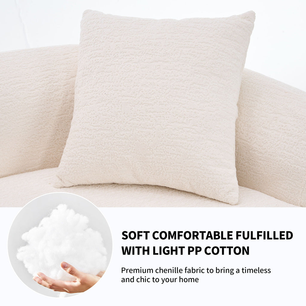 4 Seater Sofa With Fabric, Full Sponge, 4 Pillow, Sleeper Sectional