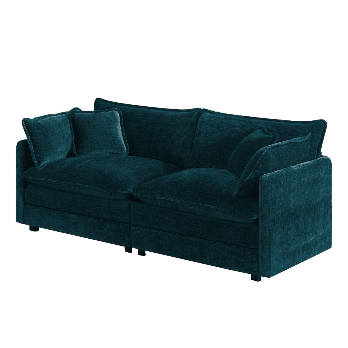 Modern Fabric Loveseat Sofa Couch