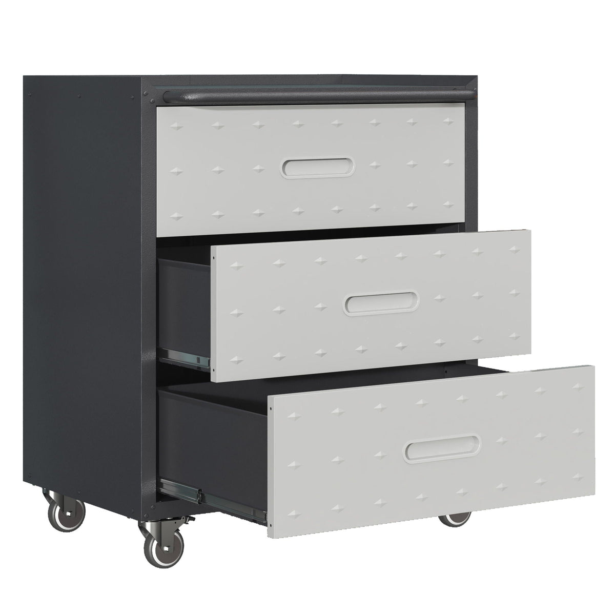 Heavy Duty Metal Storage Cabinet With Wheels 3 Drawer Tool Cabinet
