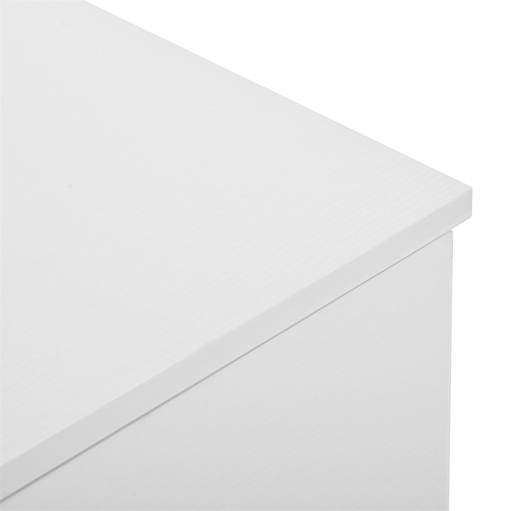 Modern White 9-Drawer Dresser for Bedroom - Ample Storage Wide Chest of Drawers