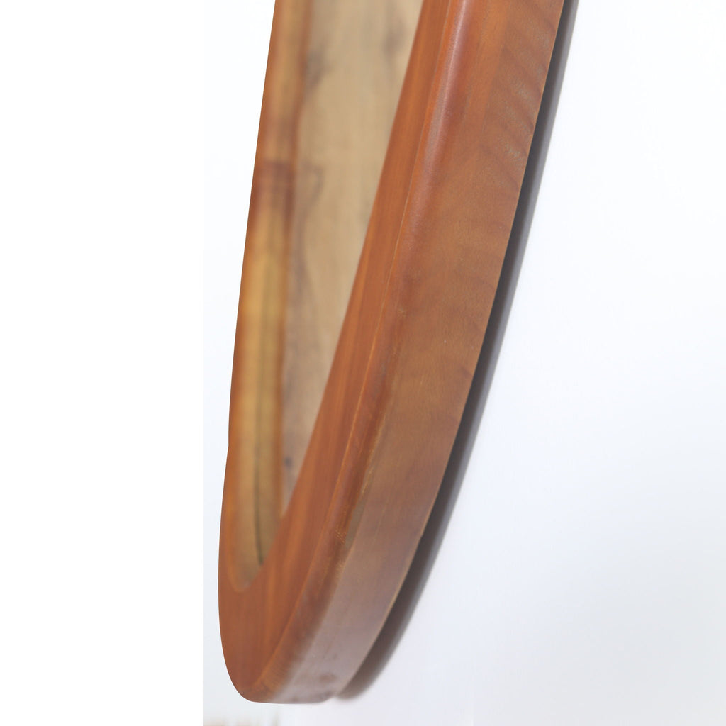 Asymmetrical Wall Mirror Wooden Framed Large Sized Dressing Mirror