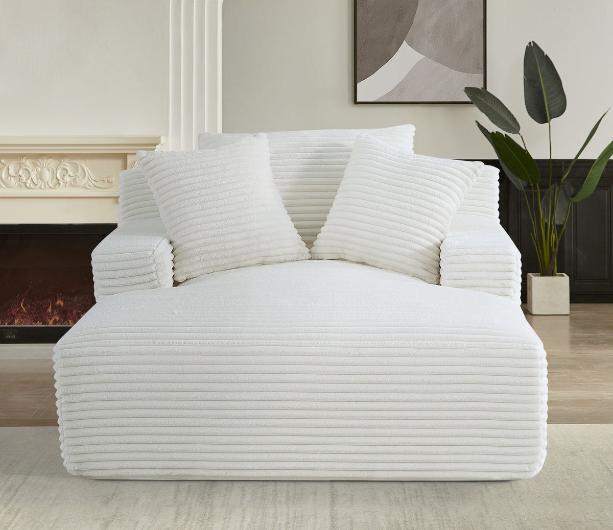 Cloudline - Oversized Chaise Lounge, Full Foam Cushioning, Cozy Sleeper