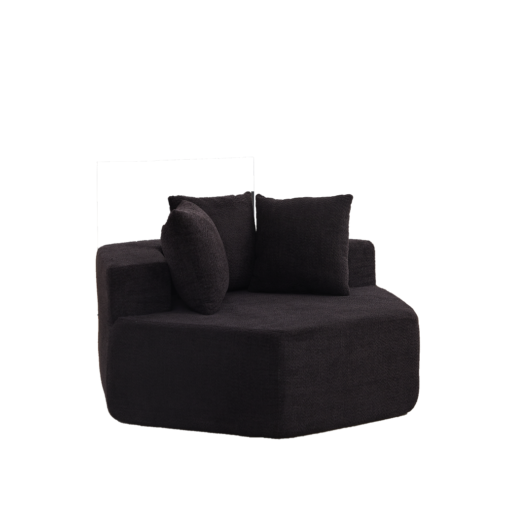 54-inch Modern-style Hexagonal Single Lounge Chair
