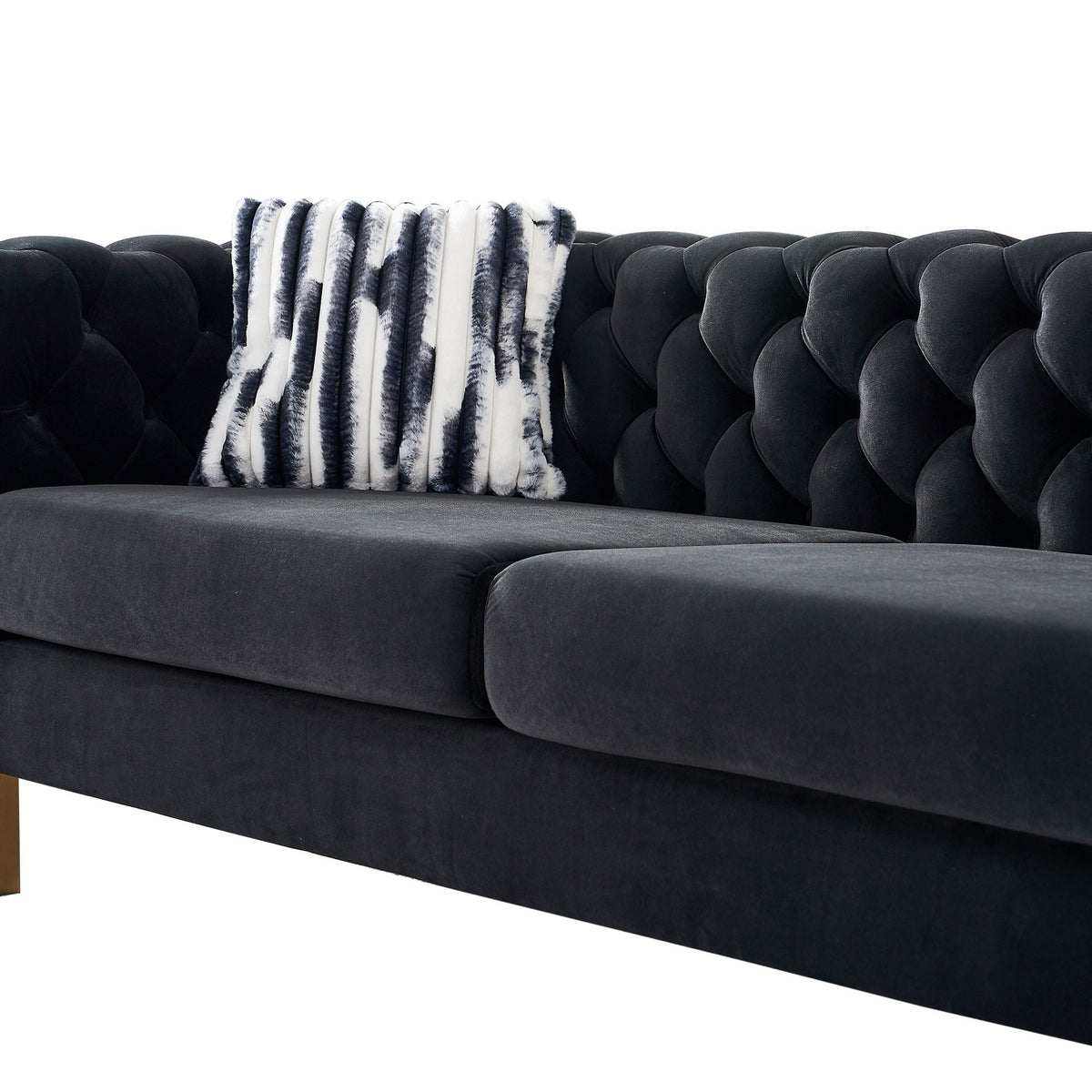 Chesterfield - Modern Tufted Sofa, 84.25''W Couch